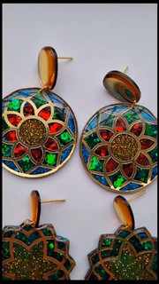 گوشواره سنتی یلدایی رزینی