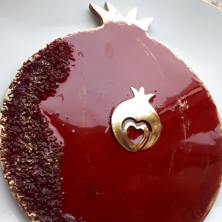 سینی انار رزینی برای شب یلدا ابعاد25سانت