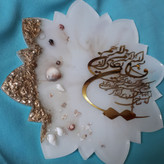 دیوارکوب و ان یکاد رزینی طرح مرمر